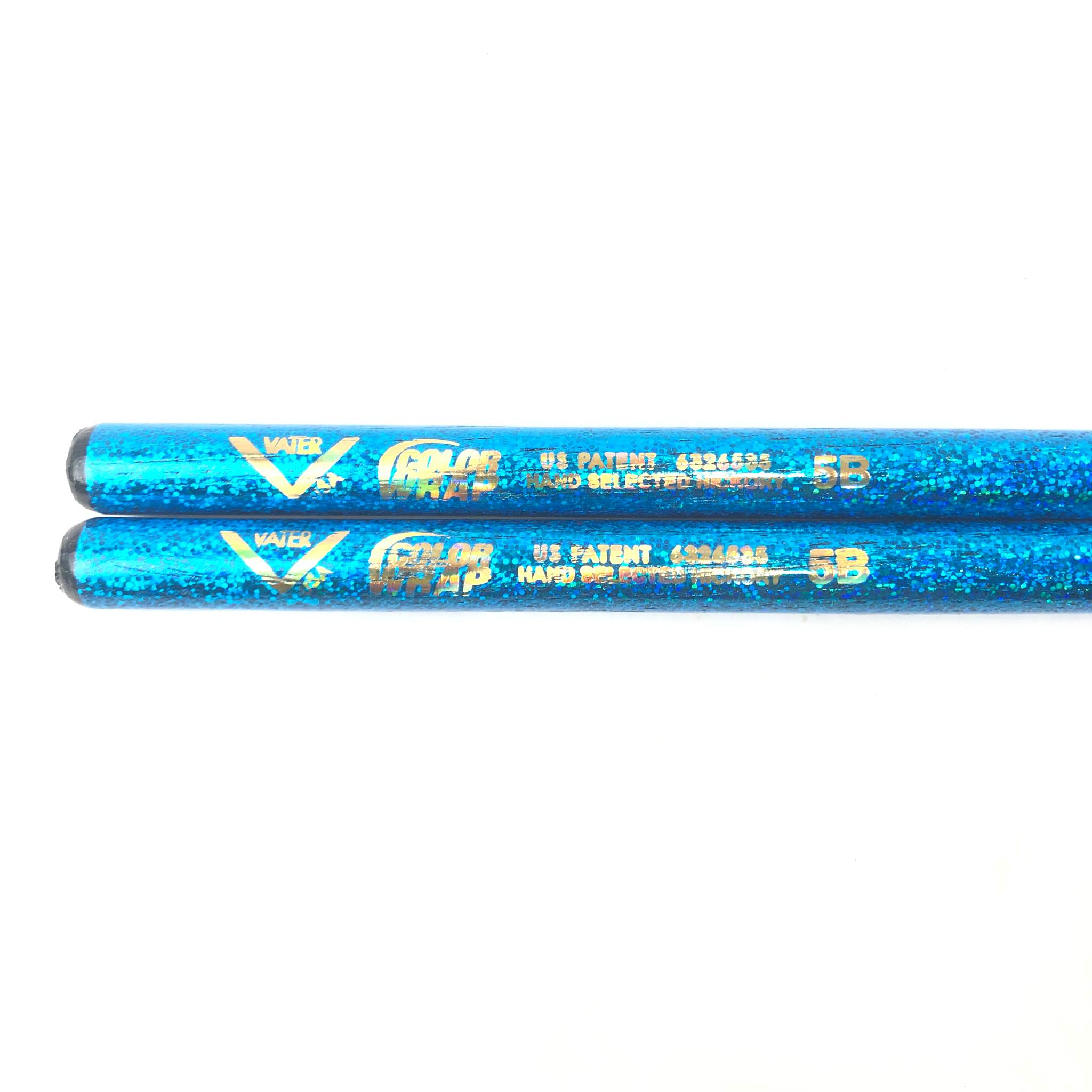 Vater VC5B-BL Sparkle Colors Wrap 5B Drumsticks (Blue)